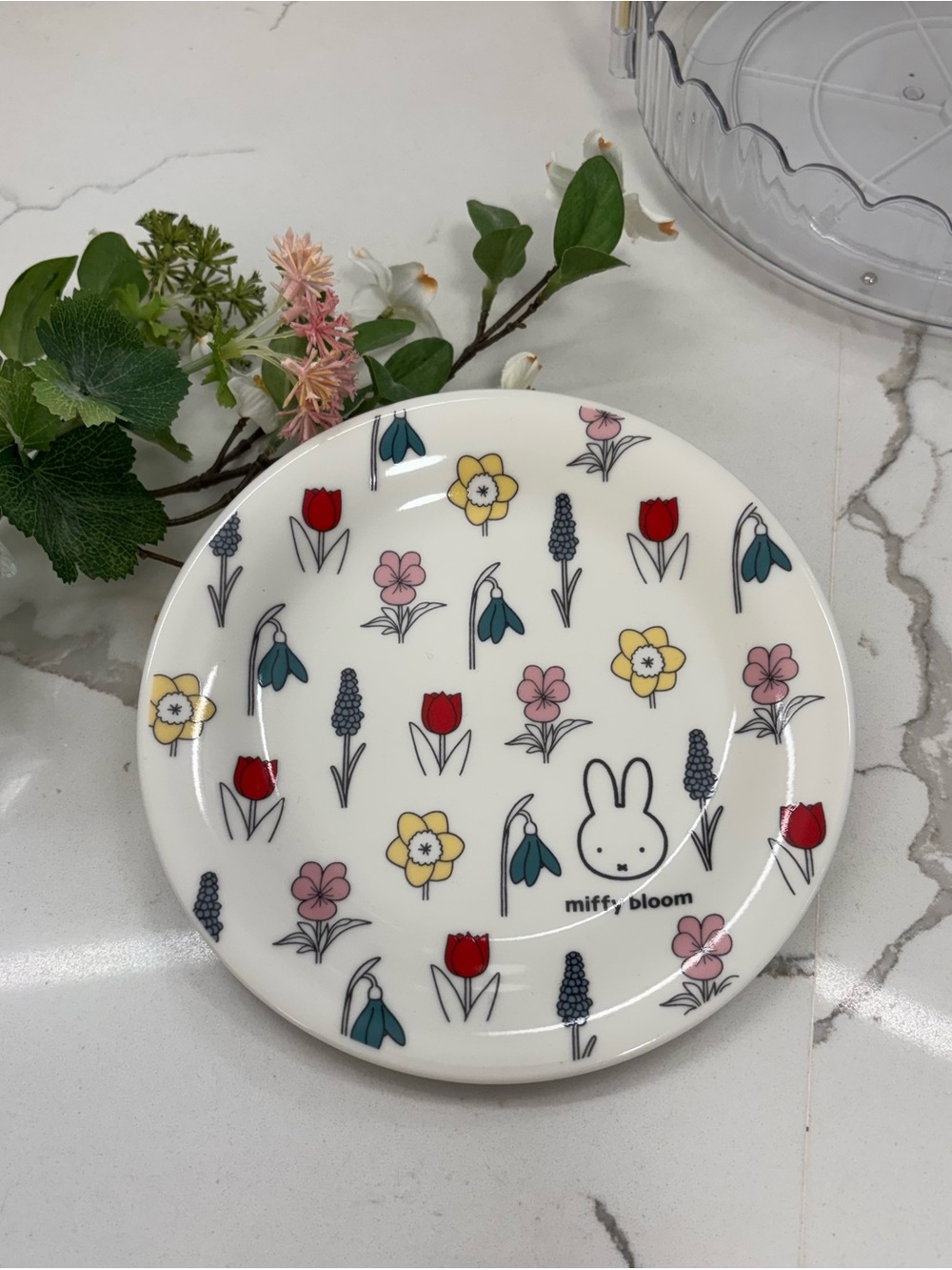Miffy🐰🌷Bloom Series White with Red, Pink, Yellow & Teal Flowers Accents